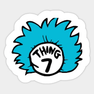 Thing 7 Sticker